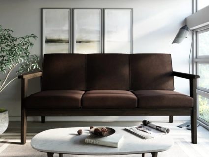 Диван Арско Лориан трехместный коричневый Длина 176 см