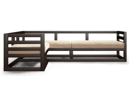 Диван Арско Магнус угловой трехместный кремовый