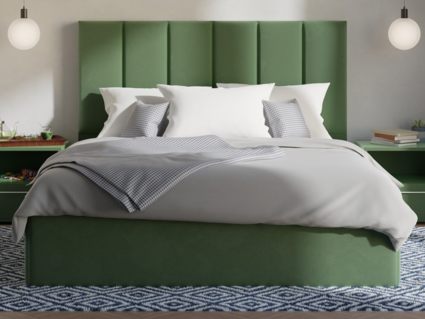 Кровать Lonax Милана велюр Dolly-13 (с основанием) 180х195