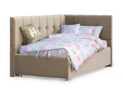 Кровать Nuvola Sabina угловая Velutto 22