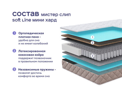 Кровать Димакс Джеффер с п/м + матрас Мистер Слип Soft Line мини хард 1425