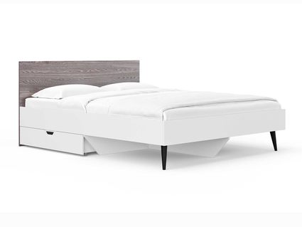 Кровать Сонум Ines Ясень анкор + белый 80х190