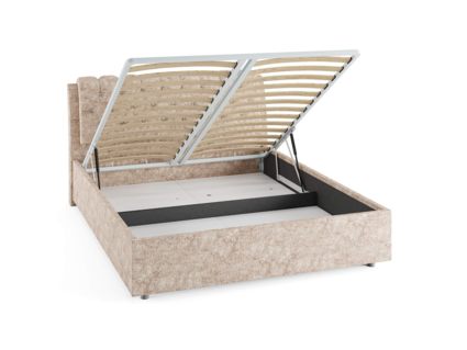 Кровать Сонум Olivia Кашемир Серый (с подъемным механизмом) 80х190