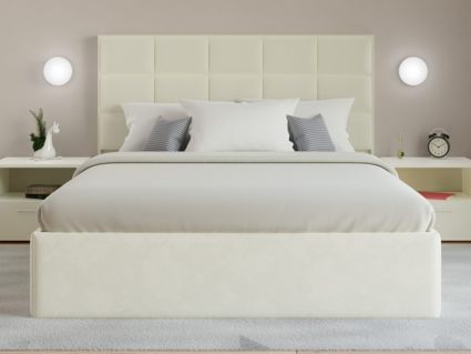 Кровать Lonax Адель велюр Dolly-17 (с подъемным механизмом) 140х195