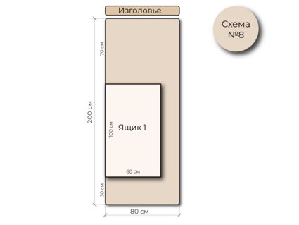 Кровать Mr.Mattress Site Box экокожа Black 160х190