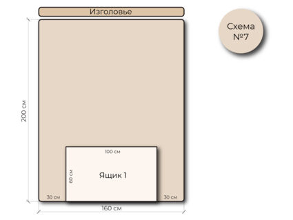 Кровать Mr.Mattress Site Box экокожа Black 160х190