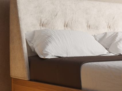 Кровать DreamLine Лацио 4 бук Натуральный/бежевый 200х200