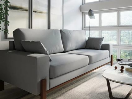 Диван Арско Хангель трехместный серый