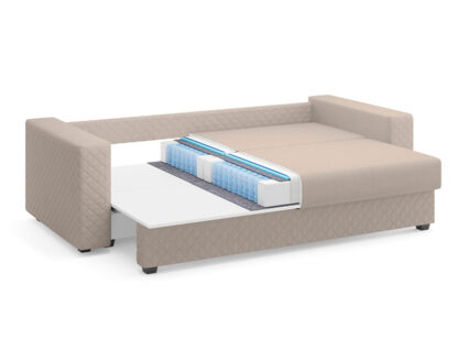 Диван Сонум Denver Микровелюр белый Длина 242 см