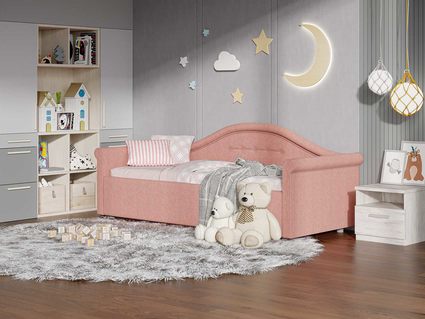 Кровать Сонум Maria Экокожа Белая (с подъемным механизмом) 90х200