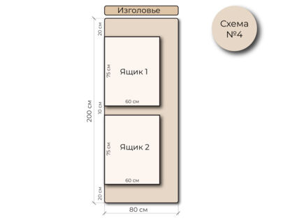 Кровать Mr.Mattress Site Box экокожа Black 160х190