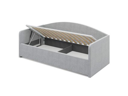 Кровать Сонум Uno Рогожка Деним (с подъемным механизмом) 90х180