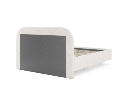 Кровать Сонум Sandra Микровелюр белый (с подъемным механизмом) 180х200