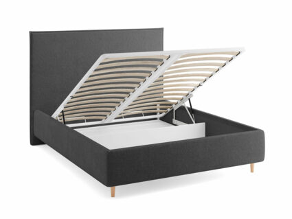 Кровать Сонум Eveline Микровелюр Кремовый (с подъемным механизмом) 180х200