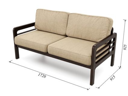 Диван Арско Бергер трехместный бежевый