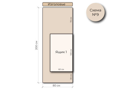 Кровать Mr.Mattress Site Box экокожа Black 160х190