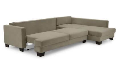 Диван Фиеста Мебель Марсель угловой (большой) велюр Boska 03 бежевый Длина 309 см