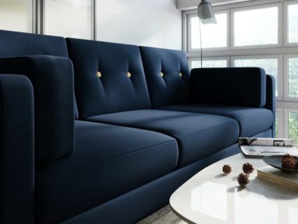 Диван Арско Ингвар Б трехместный синий Длина 199 см