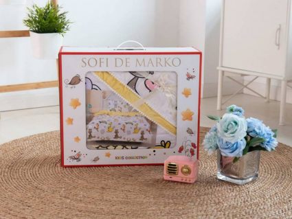 Комплект постельного белья Софи де Марко Кораблики (желтый) с одеялом 1,5-спальный