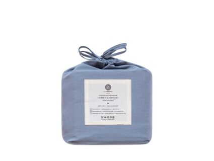 Комплект постельного белья Luxberry ЛЁН И ХЛОПОК голубой Евро