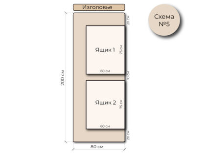 Кровать Mr.Mattress Site Box экокожа Black 160х190