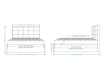 Кровать Lonax Адель велюр Dolly-17 (с подъемным механизмом) 140х195