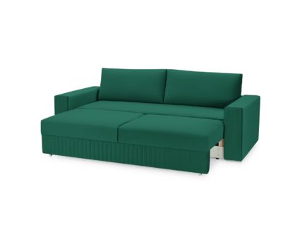 Диван Фиеста Мебель Тусон Лайт велюр Vivaldi 11 зеленый Длина 232 см