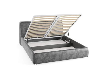 Кровать Сонум Altea Рогожка Пепельная (с подъемным механизмом) 160х190