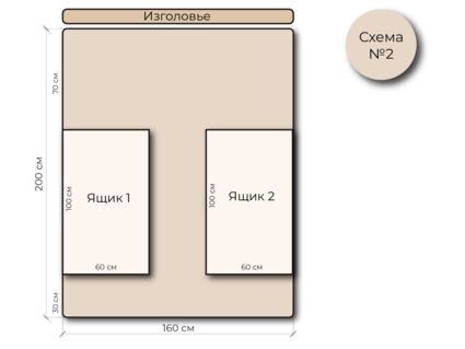 Кровать Mr.Mattress Site Box экокожа Black 160х190