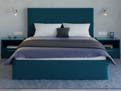 Кровать Lonax Фелиса велюр Dolly-13 (с основанием) 180х195