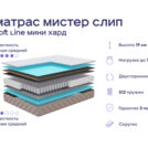 Кровать Димакс Джеффер + матрас Мистер Слип Soft Line мини хард 140х200