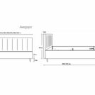 Кровать Димакс Амадора Агат с подъемным механизмом 180х190