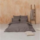 Комплект постельного белья Luxberry SOFT SILK SATEEN умбра Евро